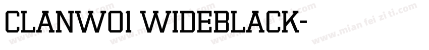 ClanW01 WideBlack字体转换